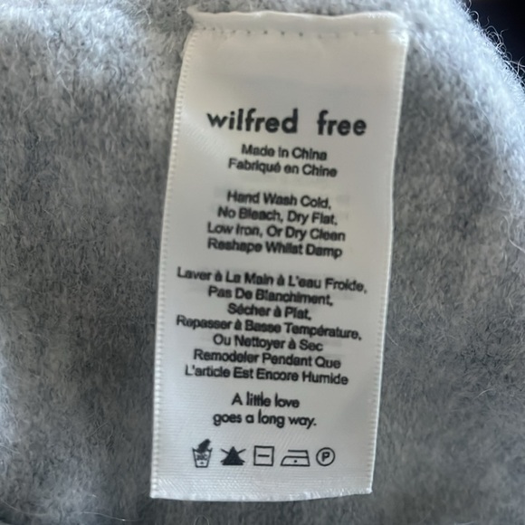 Aritzia Wilfred Free Fei Fei Vest Fringe Wool Alpaca Belted Cardigan Size XXS - Picture 10 of 11